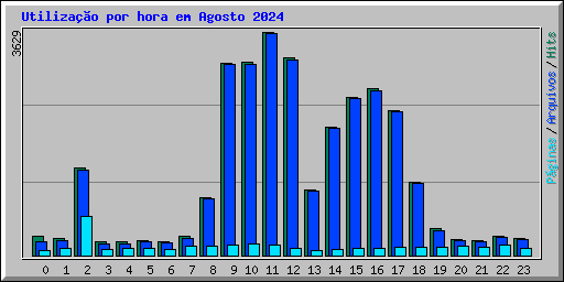 Utilizao por hora em Agosto 2024